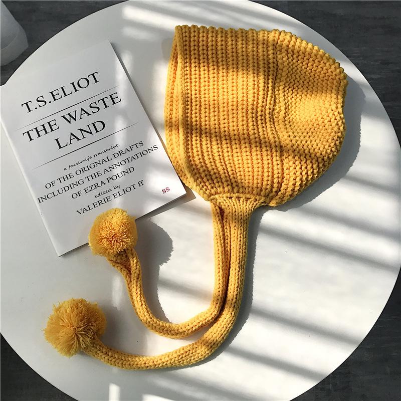 Y2K шапки-бини для женщин вязаные крючком защитные уши шапка-бини унисекс осенние искусственные норковые вязаные шапки-бини капор