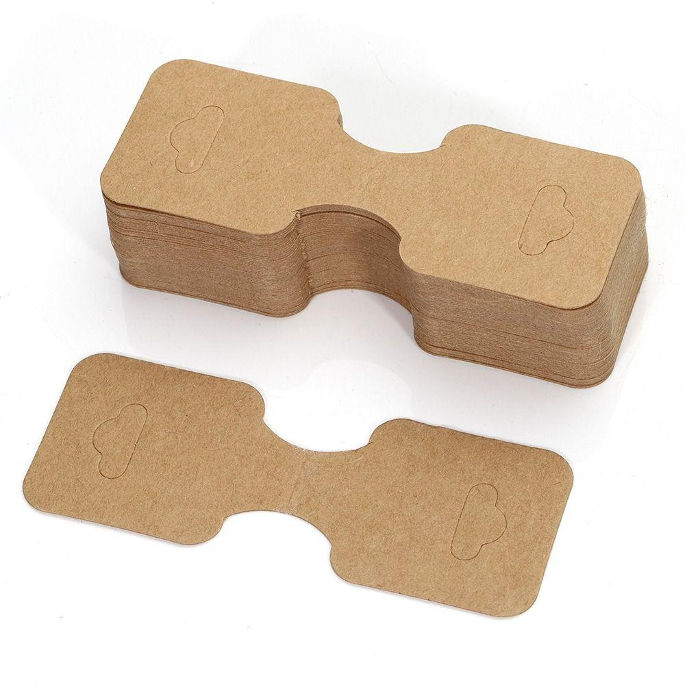 50 шт., картонный держатель для дисплея, многоцветная подвесная пустая бирка, упаковочная карточка для модных украшений