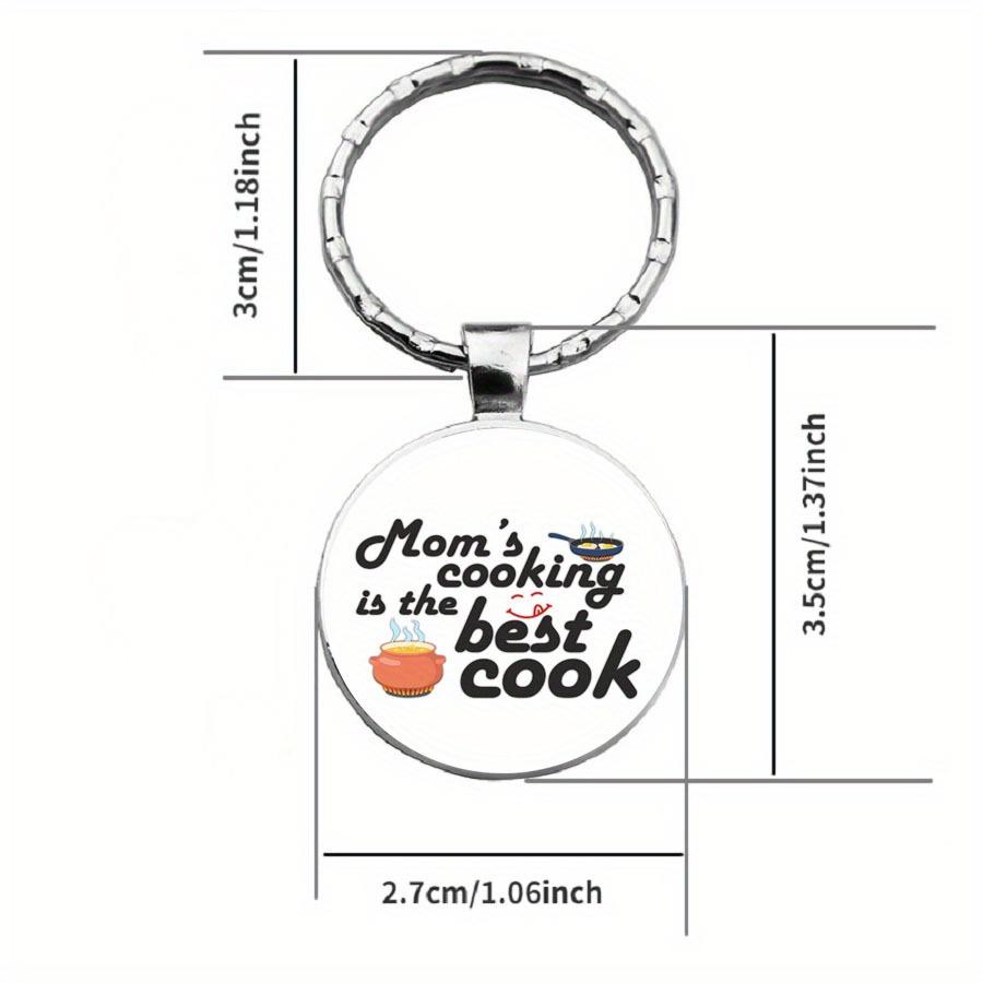 Картина маслом «Я люблю готовить» Маминый повар ЭТА МАМА ЛУЧШАЯ В МИРЕ Яйцеварка Кухонный инструмент Время Брелок с драгоценными камнями Брелок для шеф-повара Кухонный работник