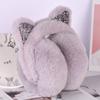 Lovely Frostproof Cartoon Soft Plush Glitter Sequin Warm Headband Earmuffs Ear Protectors Earflaps