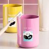 Cartoon Toothbrush Cup Holder Wall Mounted Storage Rack Space Saving Magnetic Upside Down Mouthwash Cups No-Drill Bathroom Organizer