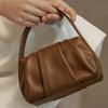 Designer Handbag  Summer New PU Simple Versatile Straddle Bag Pleated Cloud Bag Soft Leather Handheld Bag For Women