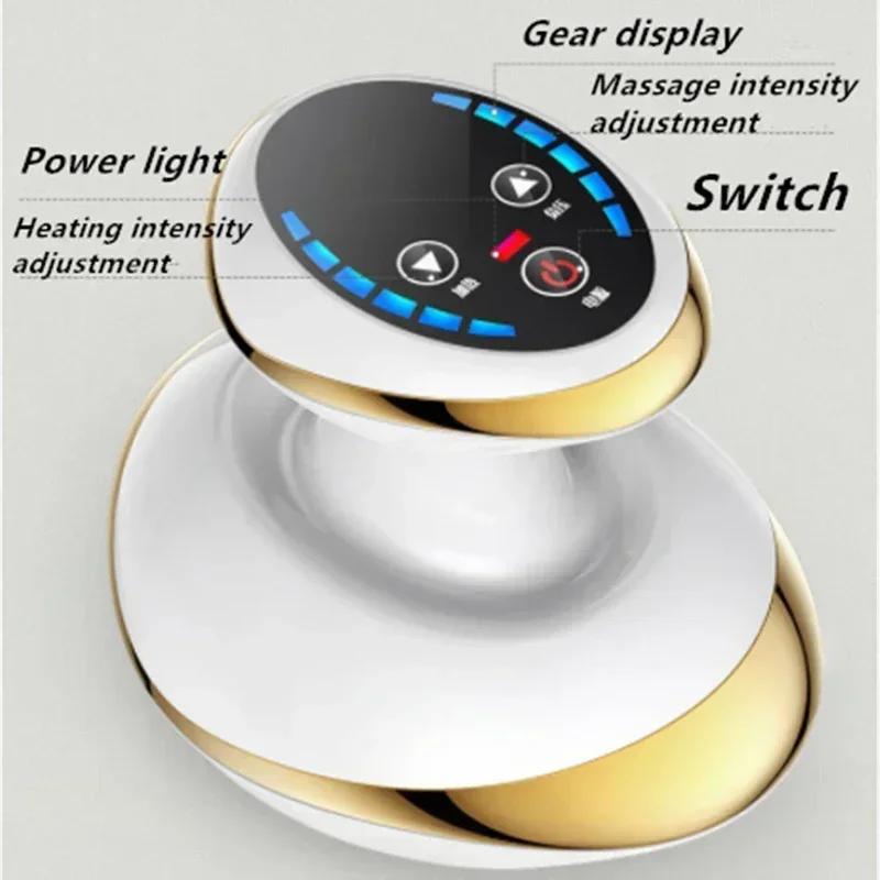 Домашний электрический скребковый массажер Гуаша, баночный массажер для тела, вакуумные банки, присоска, нагревательный сжигатель жира, антицеллюлитный массажер