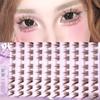 3D Wispy Fox Lashes Single Cluster Segmented Eyelashes False Eyelashes DIY Eyelash Extension