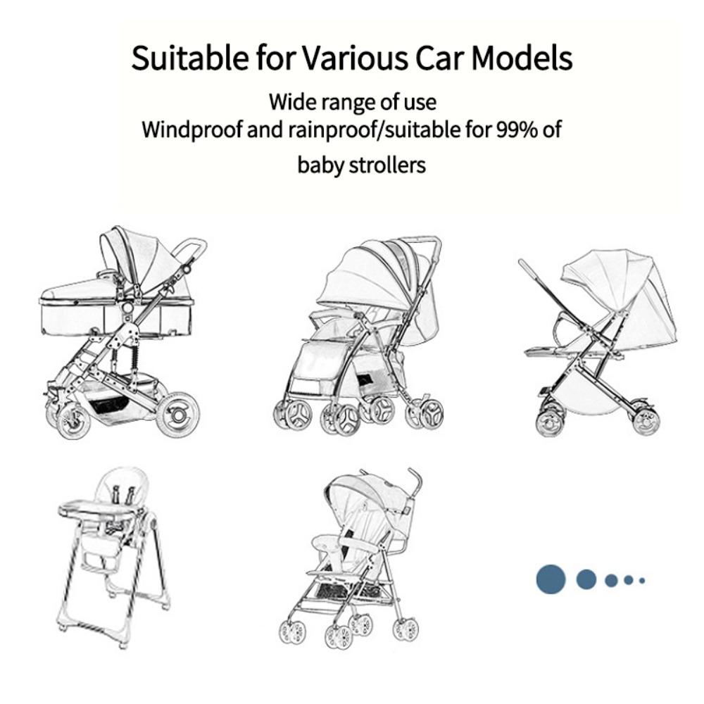 For Baby Stroller Accessories Waterproof Portable Cover Stroller Rain Cover Rain Cover Baby Car