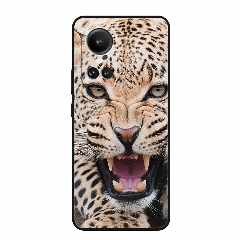 For Oppo Reno10 Pro Case Animals TPU Soft Silicone Back Cover for Oppo Reno 10 Pro 5G CPH2525 CPH2531 Protective New Phone Funda