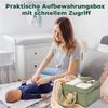 Корзина для хранения детских вещей, Портативная корзина для хранения детских вещей, Хранение перьев младенца, Съемное отделение, Идеально подходит для предметов первой необходимости для новорожденных, Хранение и слой