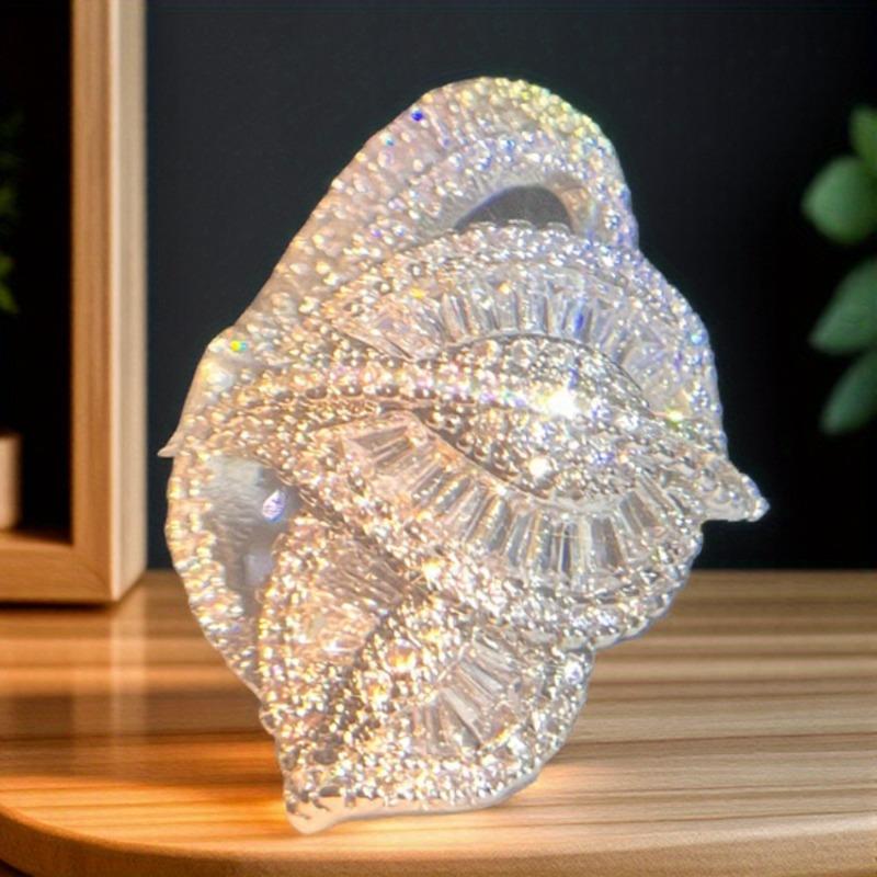 Элегантное блестящее кольцо с тремя листьями из кубического синтетического циркония для женщин, свадебная вечеринка, кольцо для помолвки невесты, изысканные ювелирные аксессуары