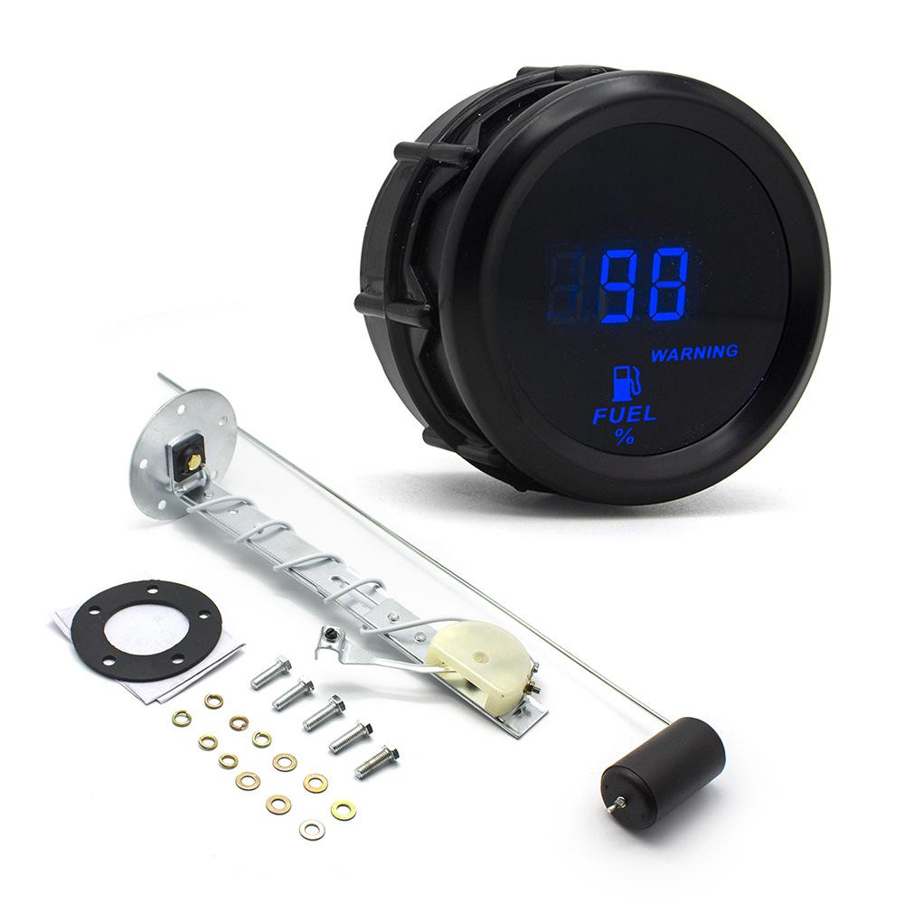 Digital Gauge, 52mm: RPM, Boost Pressure, Coolant Temperature, Oil Temperature, Oil Pressure, Air-Fuel Ratio, Voltage, 12V
