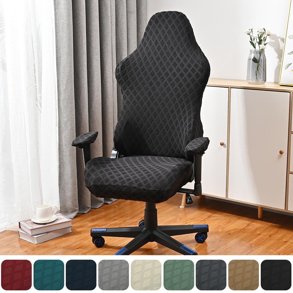4 шт./компл. жаккардовый чехол для игрового кресла, универсальный эластичный чехол для офисного компьютерного кресла, чехол для гоночного игрового кресла с чехлом для подлокотника