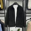 Куртка мужская из овчины Yousheng Fuzzy Sherpa с длинным рукавом, застегивающаяся на молнию спереди, повседневная куртка, зимнее флисовое теплое пальто для занятий спортом на открытом воздухе, повседневная одежда