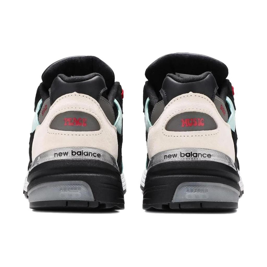 Amoeba Music x Nice Kicks x New Balance 992 Сделано в США Мир через музыку - Черные унисекс кроссовки Бирюзовые M992NK2