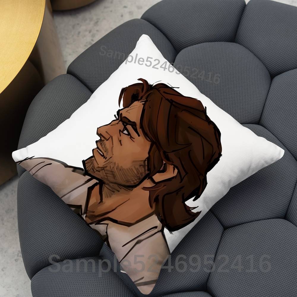 The Wolf Among Us Бигби Квадратная Подушка Наволочка Диван Спальня Гостиная Спинка Разные Размеры Стирающиеся Чехлы