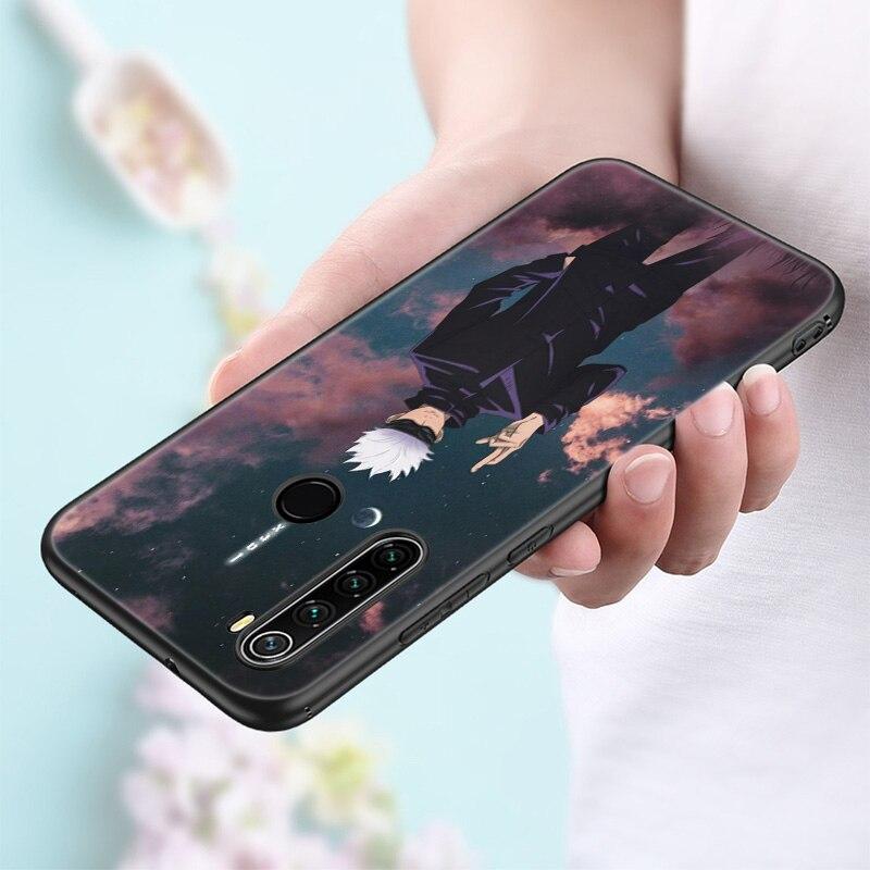 Силиконовый чехол для телефона с аниме Jujutsu Kaisen Satoru Gojo для Xiaomi Redmi Note 11 10 9 8 Pro 11T 10T 10S 9S 8T 9 9A 9C 9T