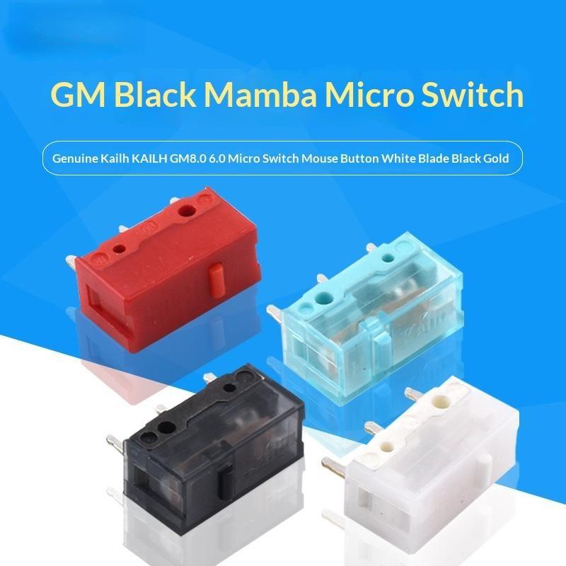 1Pcs 100 Million Click Computer Game Mouse Left Right Repair Microswitch Button New White Blade Micro Switch For Kailh
