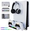 Wall Mount for PS5 with Charging Station Headset Holder Dual Controller Charger Stand For for PS5/PS5 Slim Disc /Digital Console