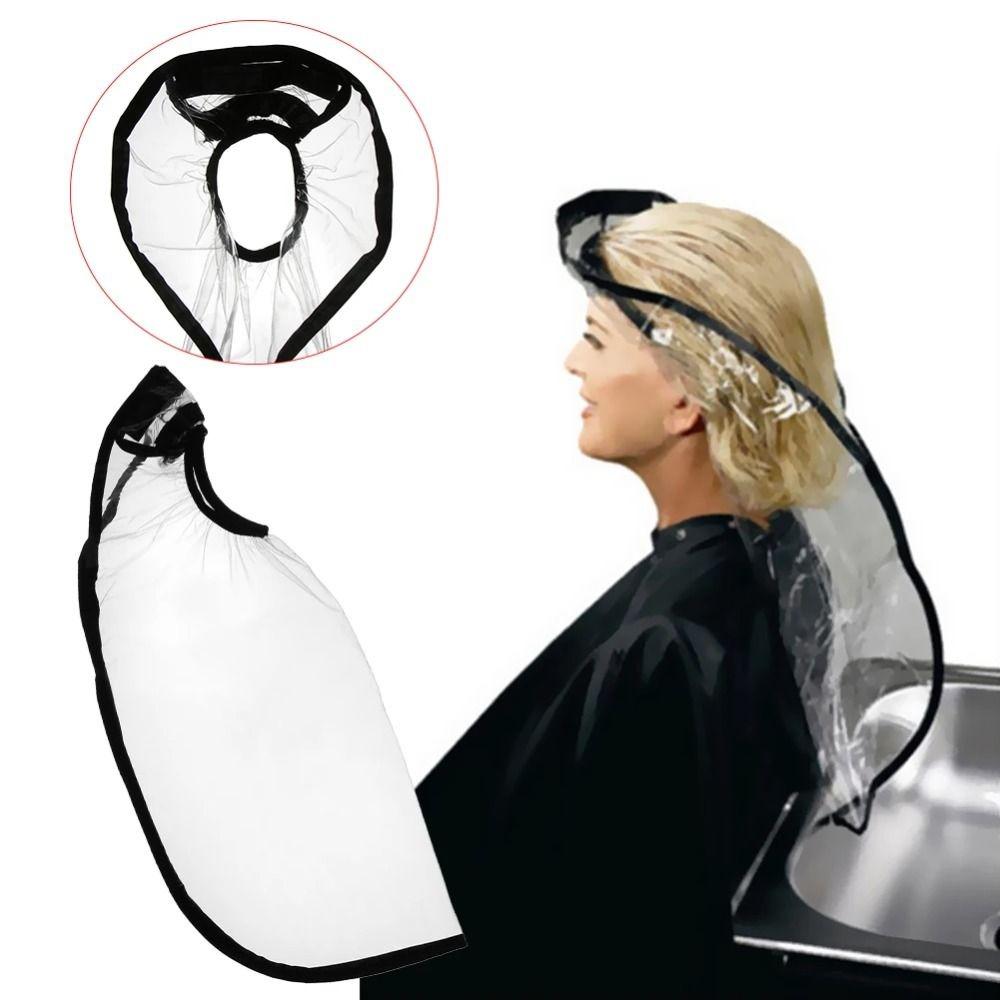 Dyed Hair Care Waterproof Hair Funnel Salon Hair Cut Shawl Hair Washing Rinse Cape Household