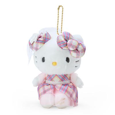 Sanrio Hello Kitty Платье Серия с клетчатым дизайном Держатель для брелока, Китти, 13,3 x 11,4 x 7 см, Персонаж 092193