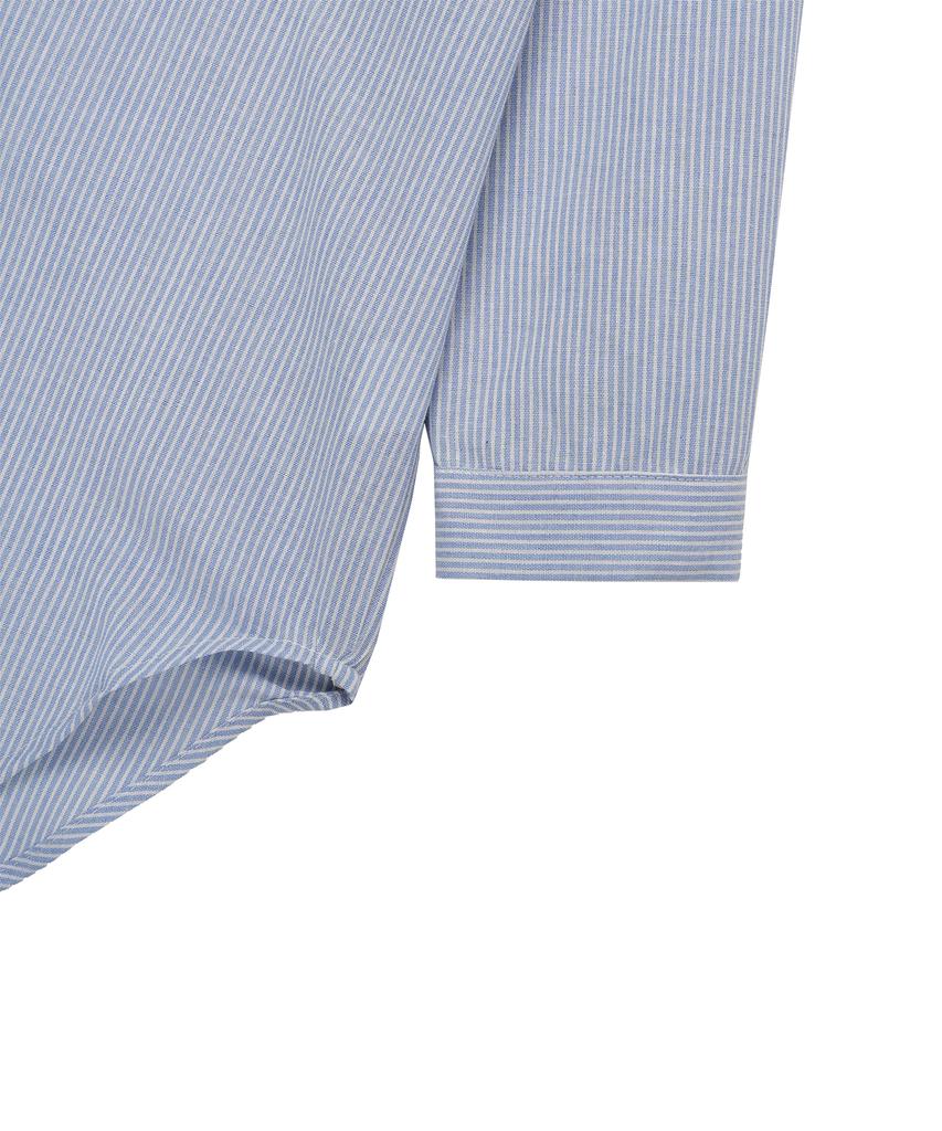 CNVS All Day Oversized Striped Shirt_Light Blue