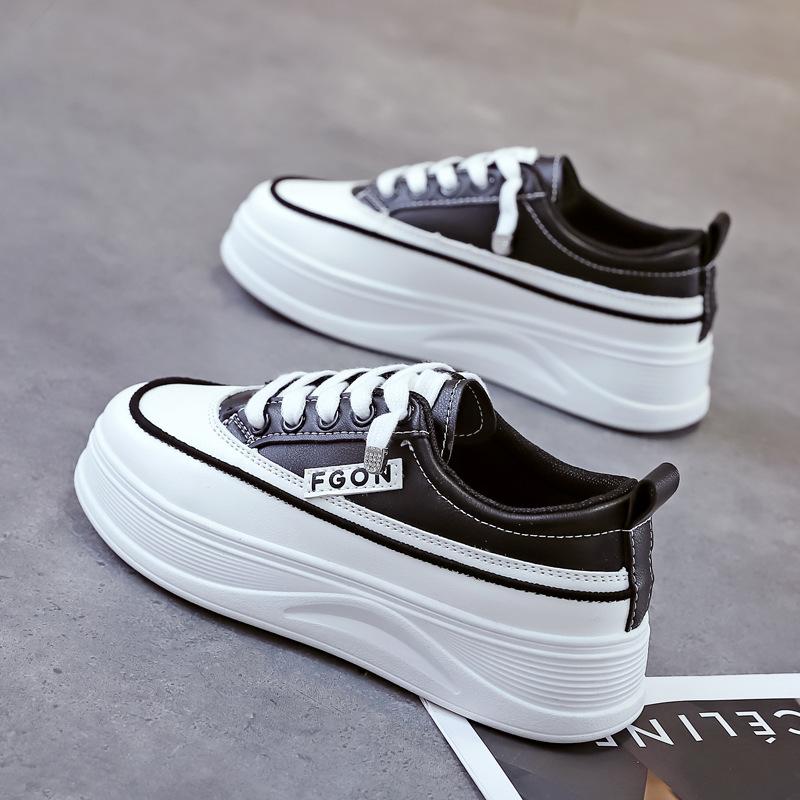 2024 Модные низкие кроссовки из парусины Женская повседневная обувь Белые балетки Женские кроссовки Basket Lace Up Solid Chaussure