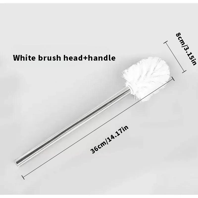 1pc  Japanese Minimalist Toilet Brush |   Stainless Steel Brush Head Premium Bathroom Cleaning Tool