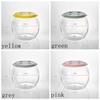 Portable Storage Box Stool Transparent Children Storage Bench Plastic Round Stool  Living Room