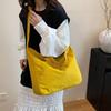 Zipper Nylon Shoulder Bag Korean Style Underarm Bag Versatile Large Capacity Tote Bag  School