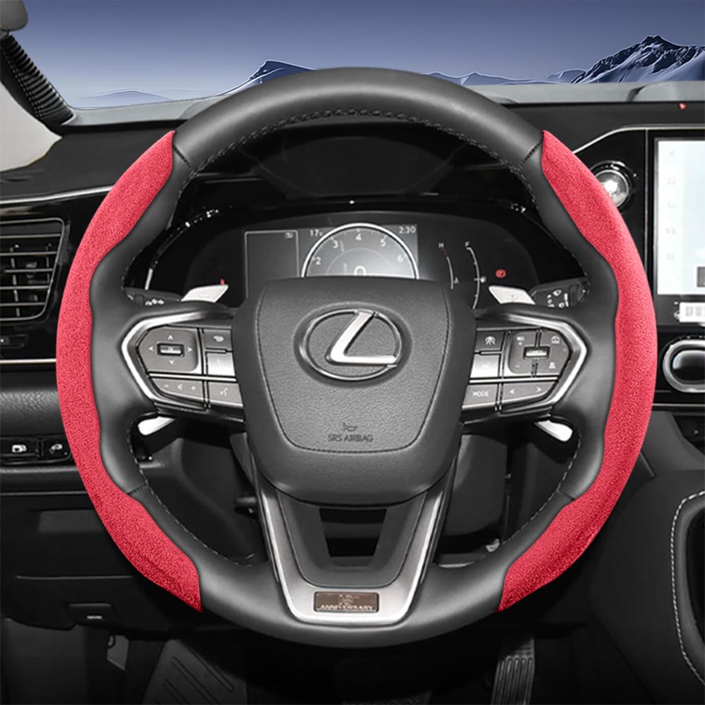 Подходит для спортивного рулевого колеса Lexus из замши, разъемного типа на кнопках, нескользящее и прочное, для моделей таких как Rx Nx Es Gx Lbx Ux Is Rz Lx