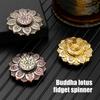 1/2 шт. Медитация Будда Лотос Спиннер Игрушка Снятие Стресса Тревоги Подростки Взрослые Гироскоп для Кончиков Пальцев Портативная Дорожная Сенсорная Вращающаяся Игрушка