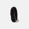 [Pre-Owned] Rajah Crystal Enamel Tiger Head Decorated Striped Web Leather Chain Shoulder Bag - Very Good #9ED673