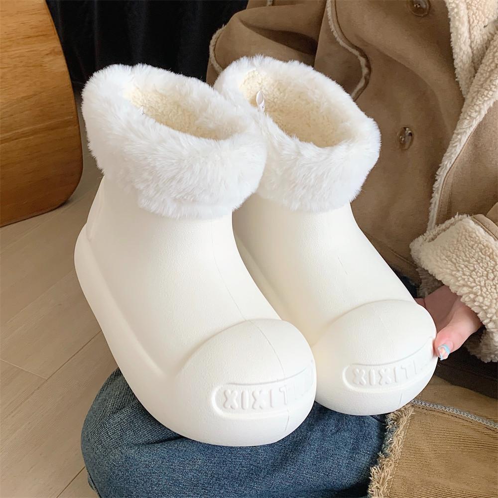 Модные красочные ботильоны Ugg на платформе из ЭВА для женщин, зимние ботинки из густого меха, 2025 новинка, хлопковые мягкие повседневные угги, оригинальная женская водонепроницаемая обувь