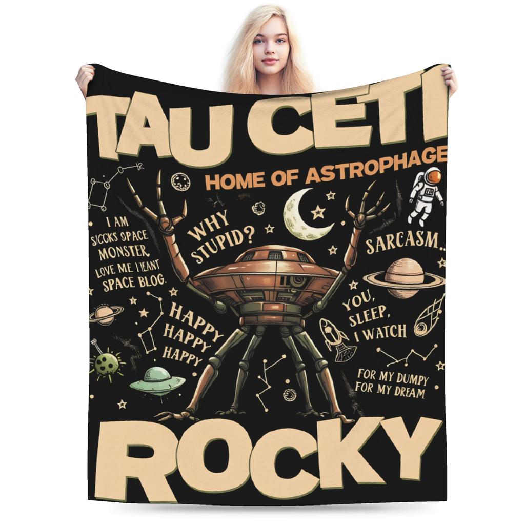 Soft Cozy Blanket Plane Travel Project Hail Mary 2026 Bedding Throws Print  Bedspread For Living Room