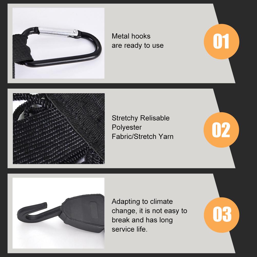 High Elastic Cargo Net for Pickup Truck Bed 4'x4' Stretch to 7'x7' Double Layer Bungee Net Mesh for Ford F150 SVT Raptor Tundra