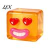 Stress Cube Toy Cartoon Expression Toy, Anxiety Relief Sausage Lip Gadget Clear Squeeze Sensory for Relaxation TPR