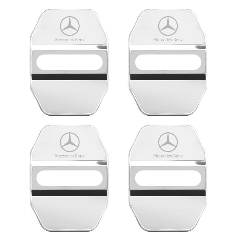 AXX2   4pcs For Mercedes Benz MB AMG E300 W203 W204 W108 W126 W168 W169 W176 W177 W205 W212 W213 Car Buckle Door Lock Cover styling