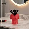 Practical Desktop Storage 3D Printed Shirt-Shaped Pen Holder, Creative Red Workwear Desk Organizer for Pencils Markers Shirt-shaped Holder Scissors,