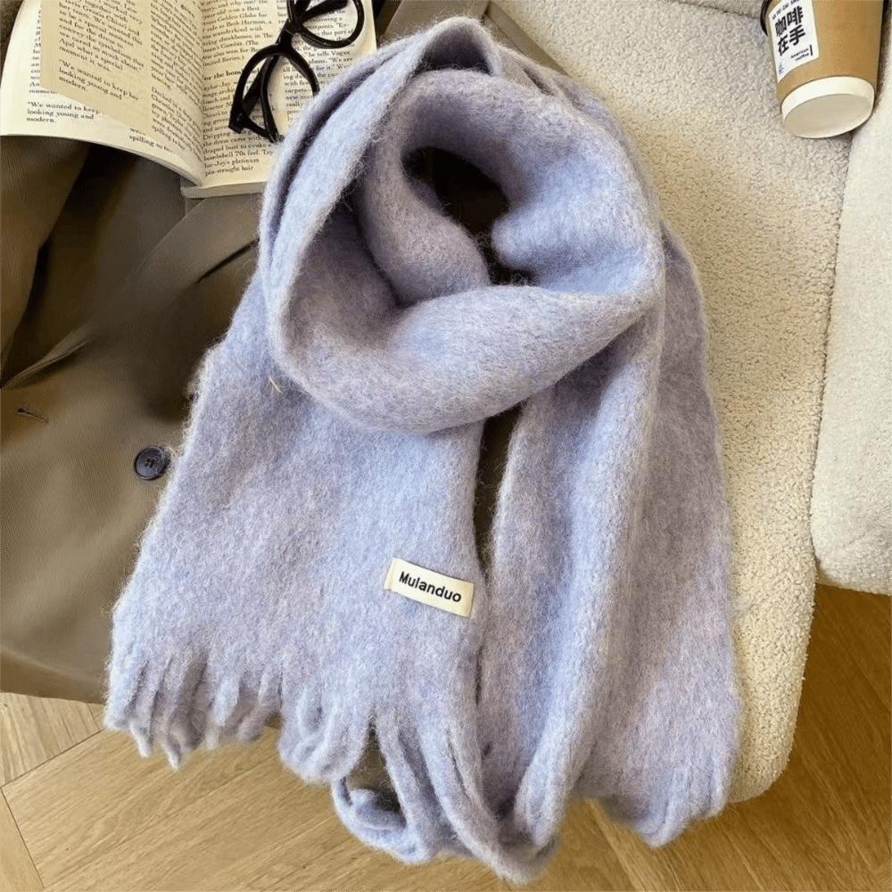 Soft Cashmere Scarf Solid Color Shawl Wrap New Winter Wool Scarf Women