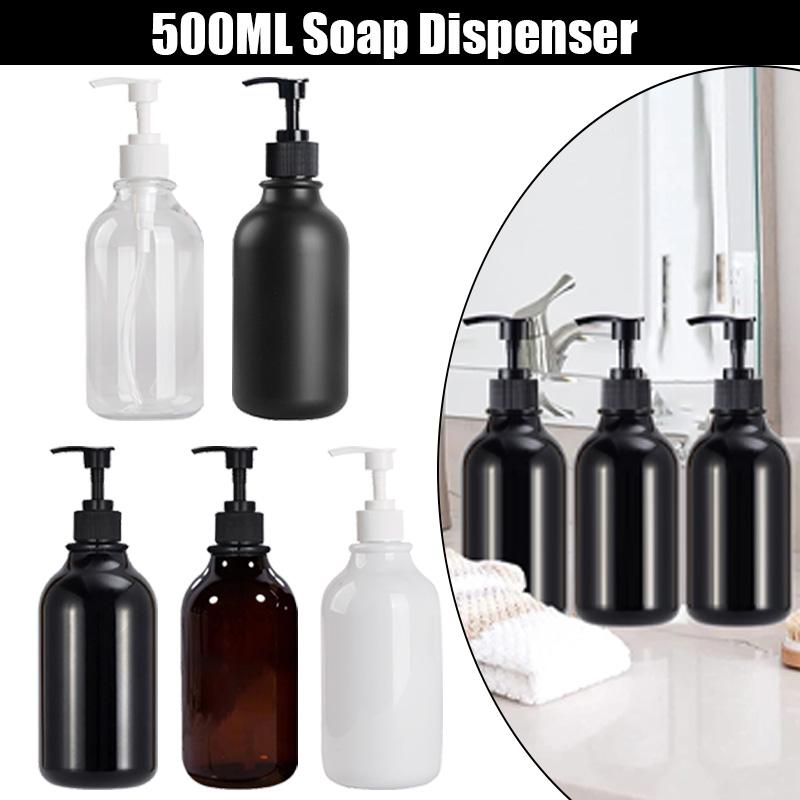500 мл ПЭТ дозатор мыла многоразовый шампунь кондиционер для рук и посуды дозатор мыла бутылка для кухни ванная комната с насосом распределитель бутылка