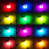 Пара светодиодных фар H7 RGB H1 APP Bluetooth-совместимое управление H3 H4 H8 H11 многоцветные светодиодные лампы 9005 9006 для Camry Ford BMW