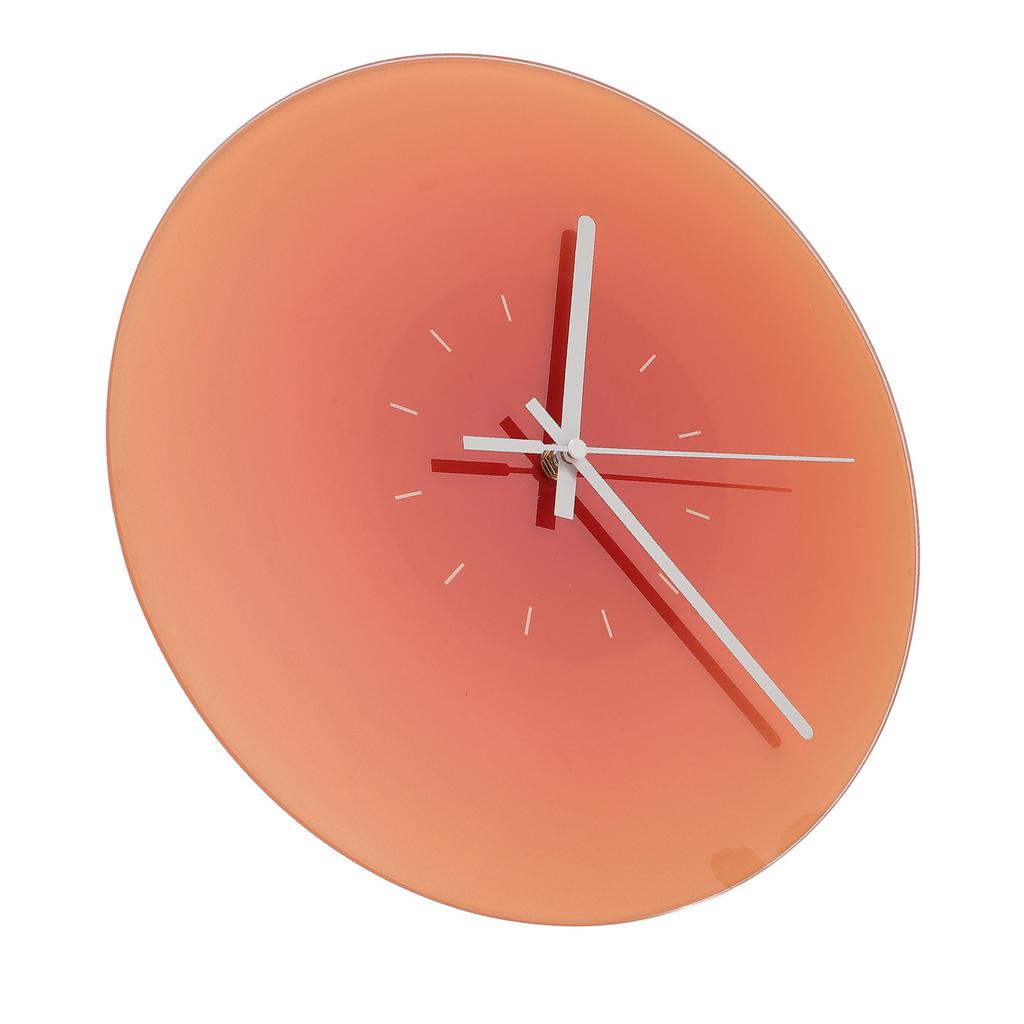 12-дюймовые стеклянные настенные часы с бесшумным ходом, работающие от батареек, круглые настенные часы для гостиной, кровати