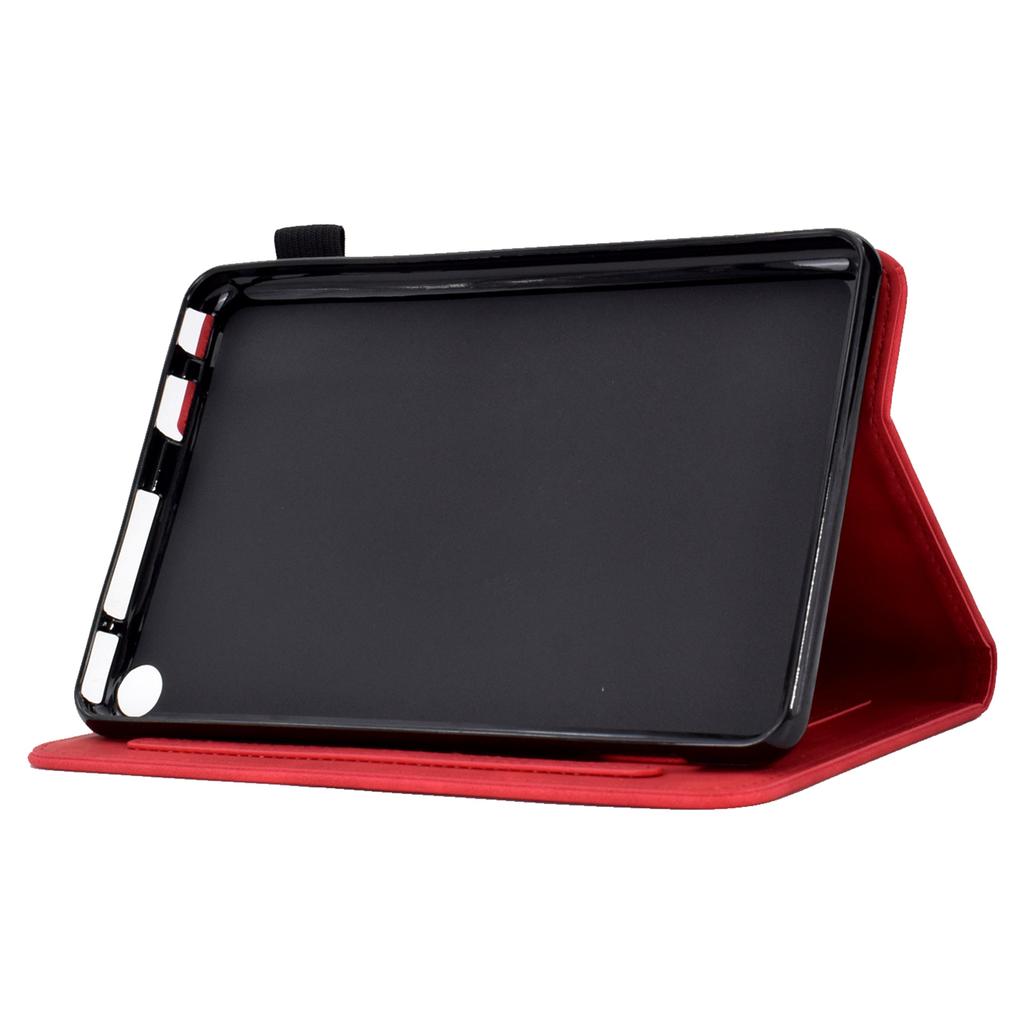 A7 Для Amazon Fire HD 10 (2023) Чехол для планшета Кожаный чехол с тиснением в виде цветов и бабочек со слотами для карт