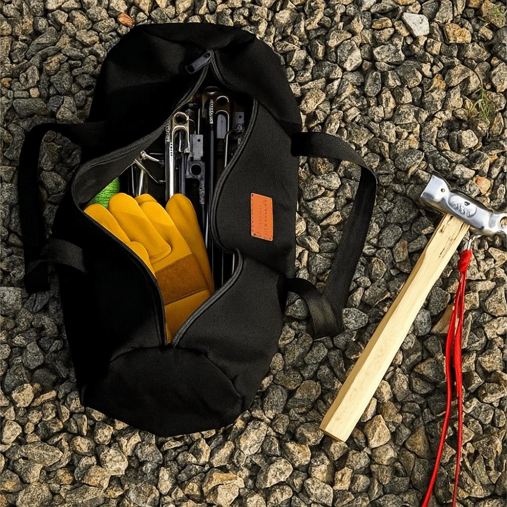 Oxford Cloth Camping Tent Storage Bag Cylindrical Bag Hiking Tool Handbag  Outdoor