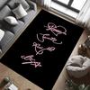 Black Pink Domination carpet Suitable for all seasons floor mats Fashion Office chair cushion Art
