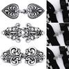 Yousheng 3 Pcs Shawl Collar Clip Buttons Retro Design Sweater Cardigan Clips Electroplated 3 Styles Shawl Closures Buckles Clothes DIY Supplies