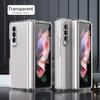Для Samsung Galaxy Z Fold 3 4 5g шарнирный чехол для Samsung Z Fold 3 шарнирный чехол Z Fold4 со стеклянной пленкой на передний экран, полный бронированный чехол