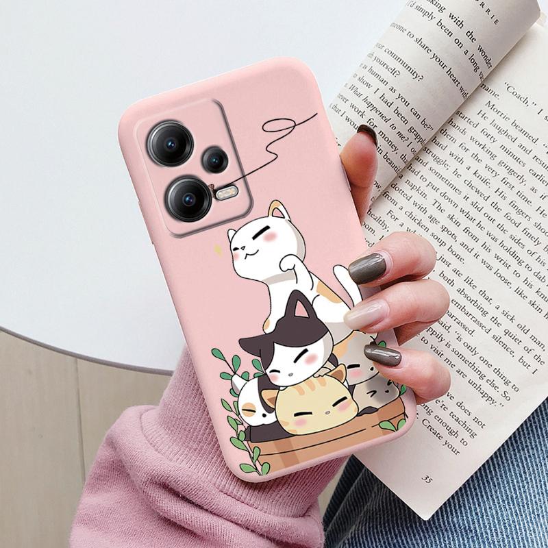 Чехол Funda Для Poco X5 PocoX5 Pro 5G Чехол Цветы Сердце Мультфильм Оболочка Мягкий Силикон Couqe Для Xiaomi Poco X 5 X5Pro