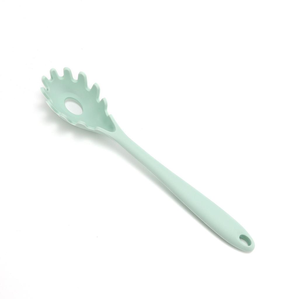 11.2 inch Pasta Fork Premium Silicone Spaghetti Strainer Heat Resistant Noodle Spoon Server Food Grade Kitchen Cooking Tools6