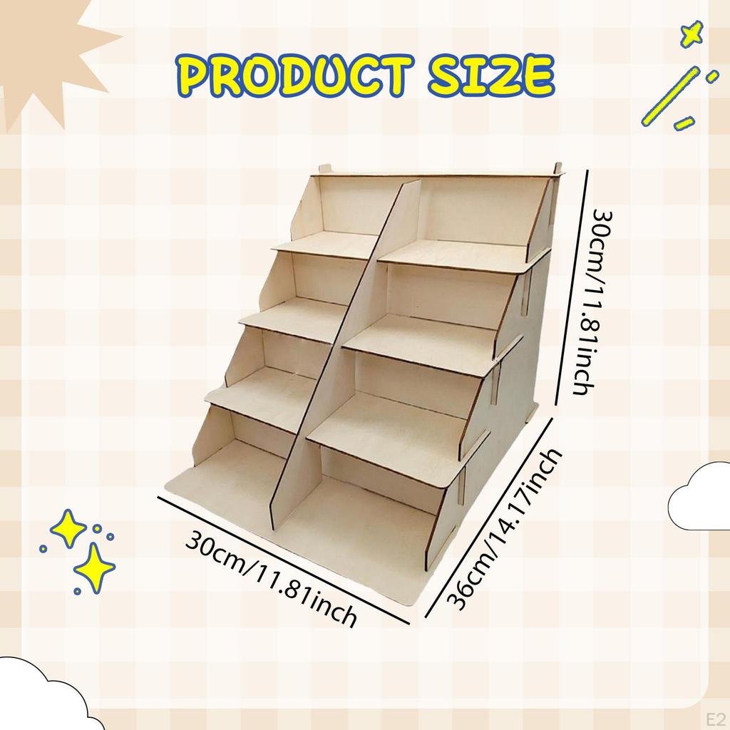 Стойка-подставка для открыток, Многофункциональная деревянная открытка для