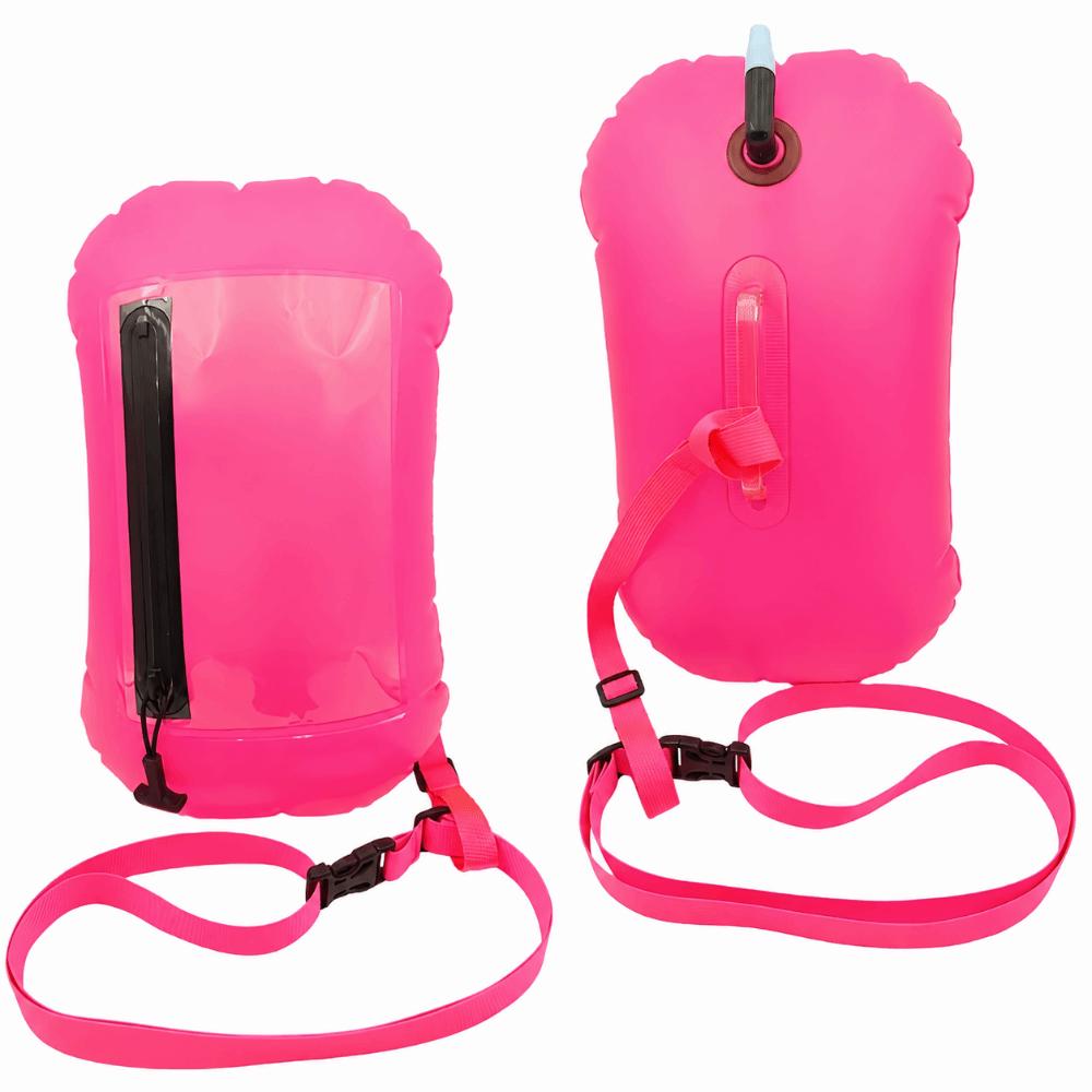 Touchscreen Phone Storage Swim Buoy Waterproof Safety Float Portable Tow Float For Triathletes