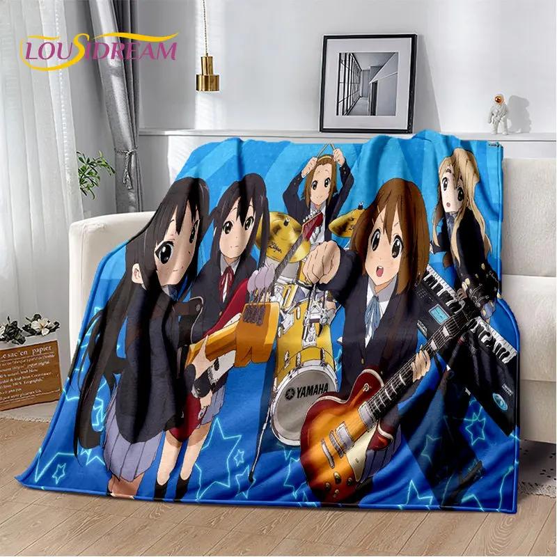 K-ON Cartoon Cute Lolita Kawaii Girls Мягкое плюшевое одеяло, фланелевое одеяло, плед для гостиной, спальни, кровати, дивана, пикника